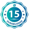 15 anos de durabilidade